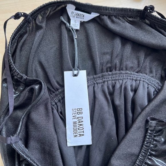 NWT BB Dakota wet look sleeveless dress - Picture 5 of 9